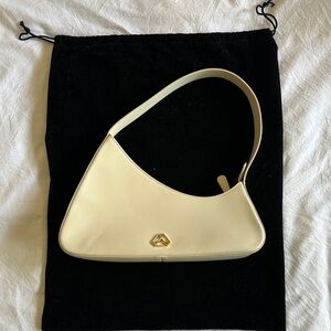 Aupen Fearless Snow Chic Cream Shoulder Bag